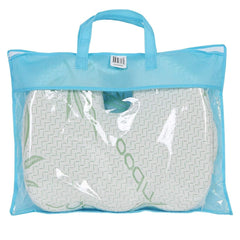 Bamboo Seat Cushion Pillow for Office Chair - Memory Foam Pad for Tailbone, Sciatica, Lower Back Pain Relief, Ergonomic and Non-Slip, Machine Washable Cover